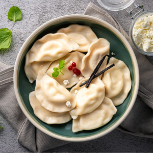 Pierogi na słodko z serem i...